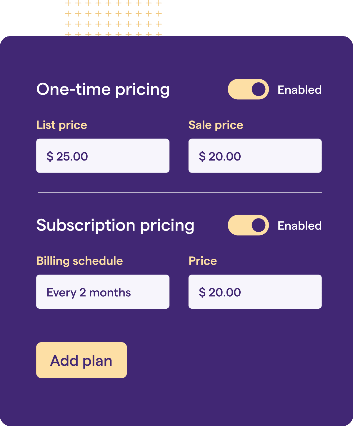 Built-in subscriptions