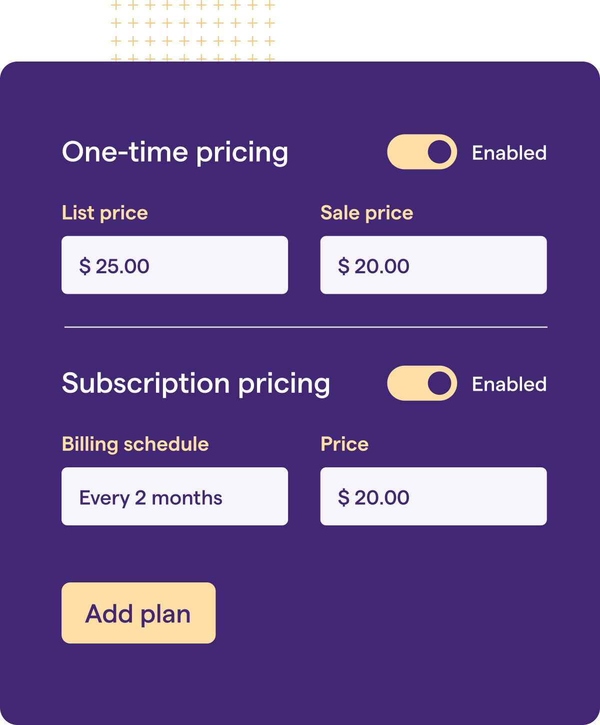 Built-in subscriptions