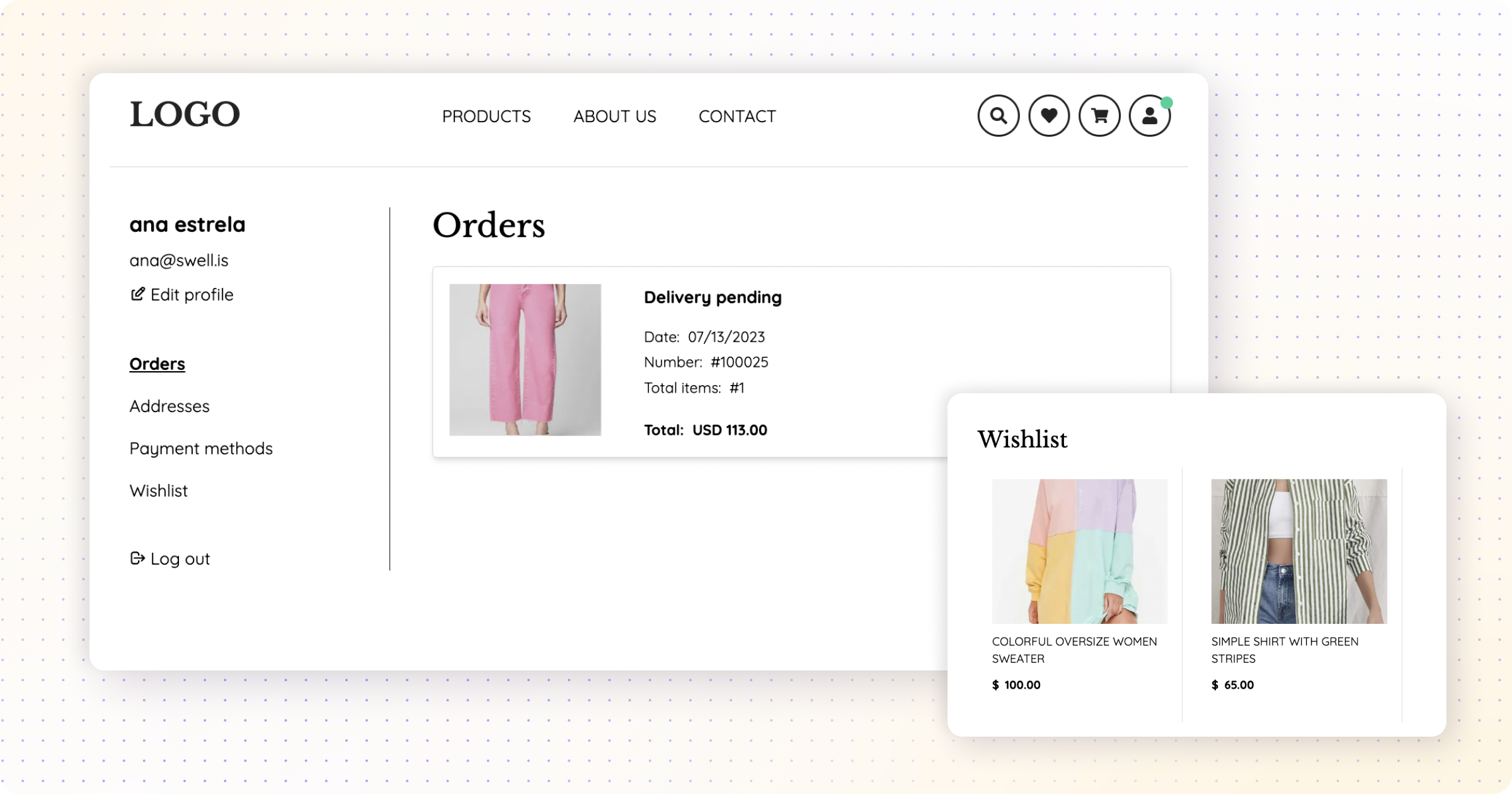 Square One customer portal frontend preview