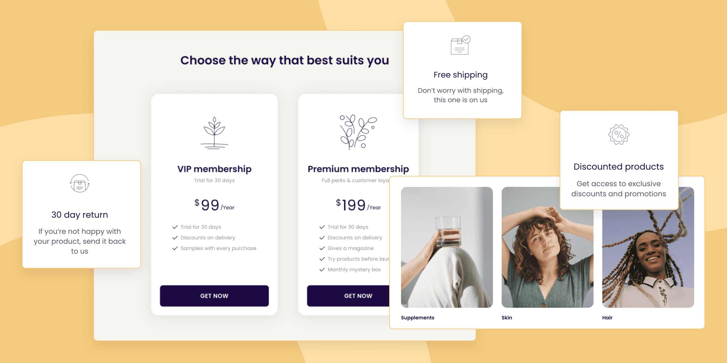 Swell Memberships in Horizon storefront theme