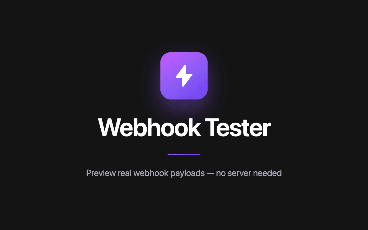 Webhook Tester preview